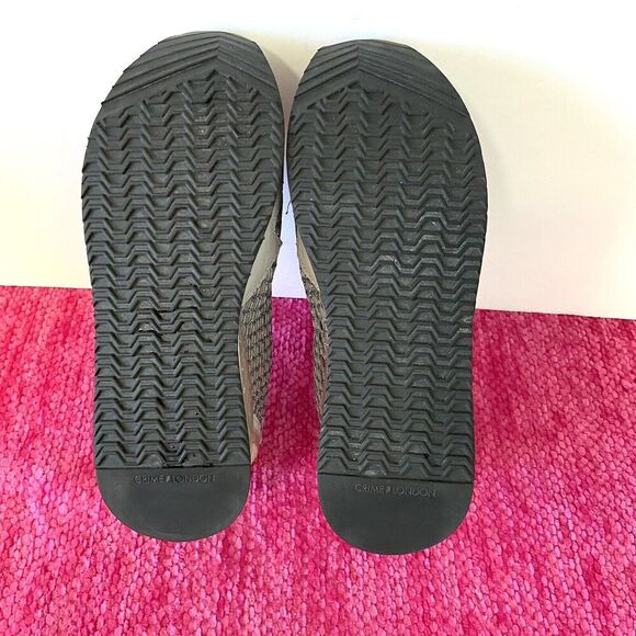 Crime London Speed Mesh Leather Sneakers Size EU 39/US 8.5 - Picture 8 of 10